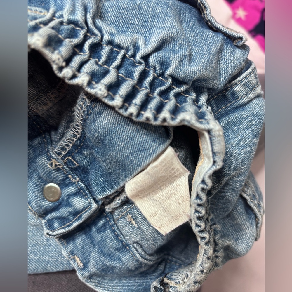 Vintage Y2K Riders Baby Jeans 12 Months Blue Denim Elastic Waist - Picture 5 of 7